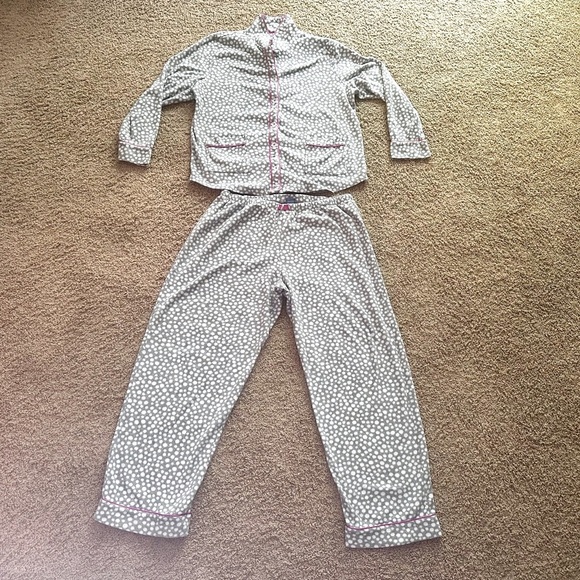 Simply Vera Vera Wang Polka Dot Pajama Set with Pink Accents - Picture 2 of 8